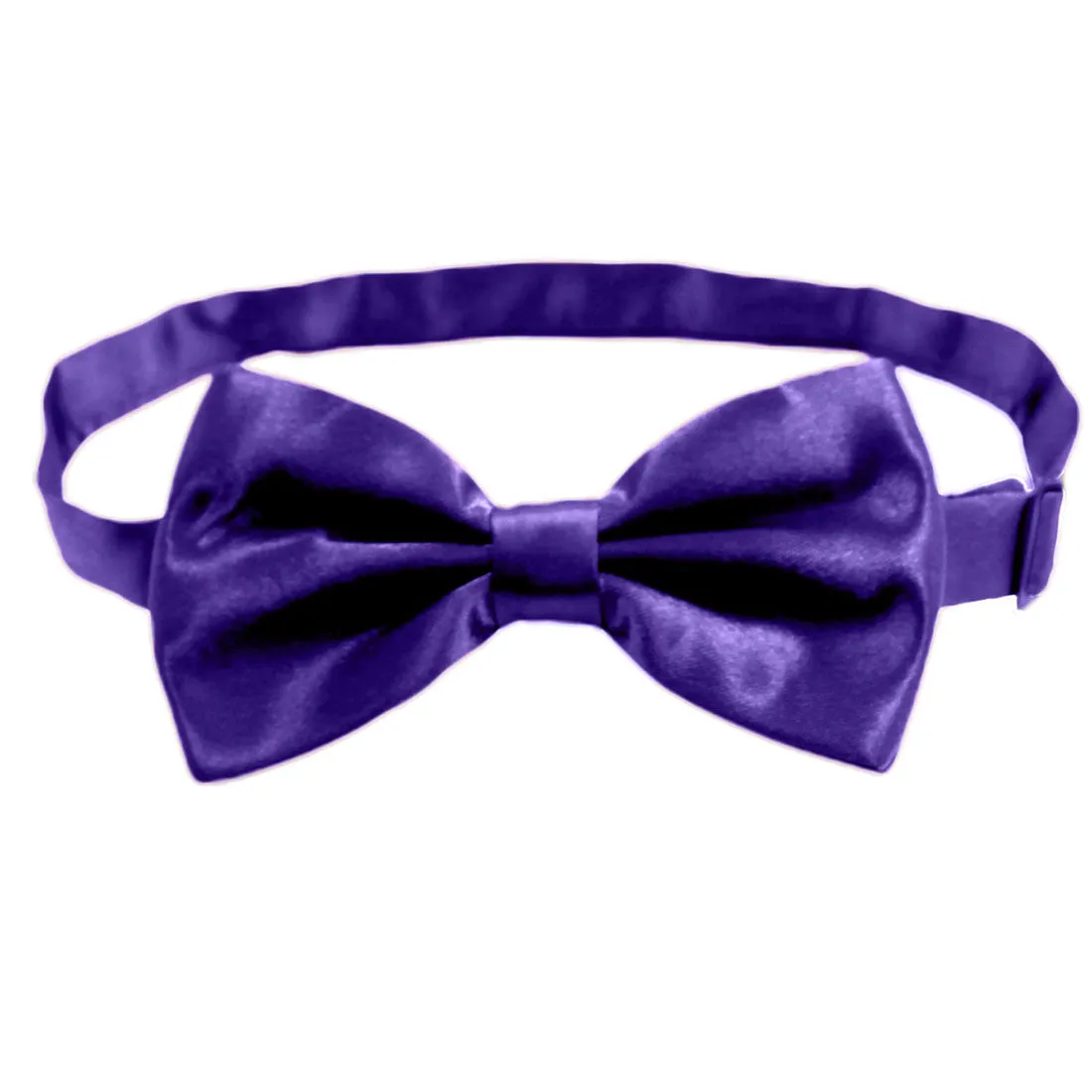 Hanerdun Mens Satin Bow Ties Pre-Tied Formal Neckties Wedding Party Adjustable Bowties