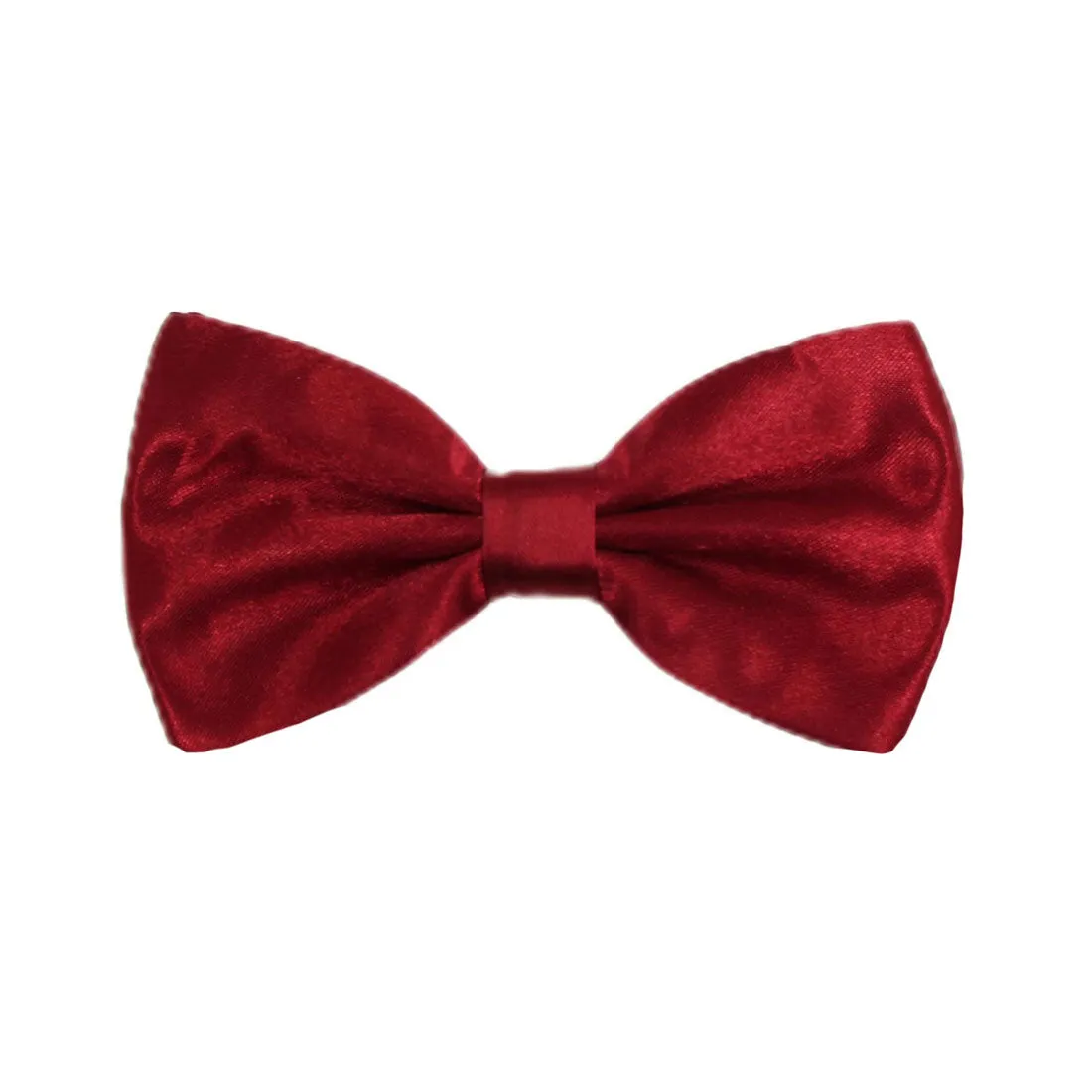 Hanerdun Mens Satin Bow Ties Pre-Tied Formal Neckties Wedding Party Adjustable Bowties