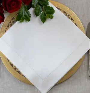 Hemstitch Large White Napkin