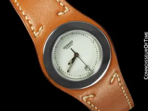 Hermes Harnais Ladies Watch - Stainless Steel & Hermes Leather