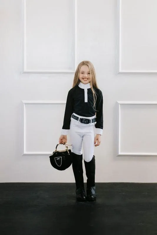 HH Equestrian Kids Airflow Show Shirt Black
