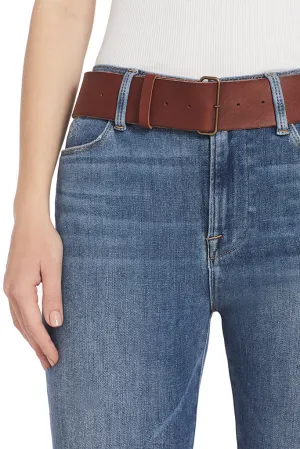 High Leather Belt (Papaya)