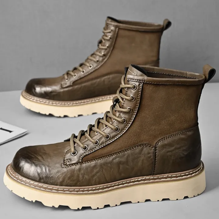 High-quality and stylish leather men's boots