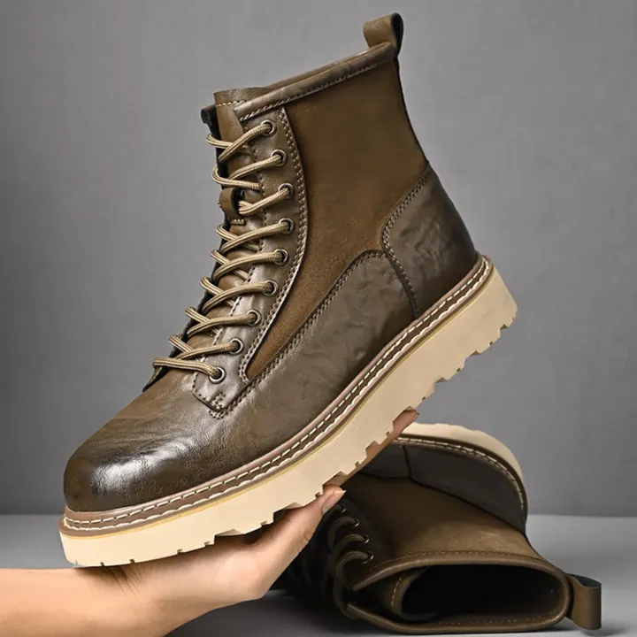 High-quality and stylish leather men's boots