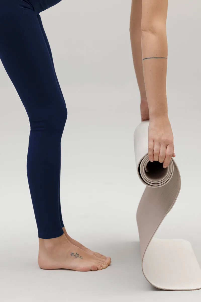 High-Waist Leggings Ripped Blue Depth