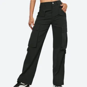 High-Waist Wide-Leg Cargo Pants