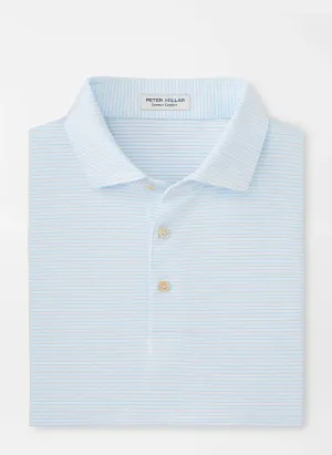 Highlands Perf Jersey Polo (White/Maya Blue)