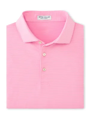 Highlands Performance Jersey Polo by Peter Millar - Pink Vale