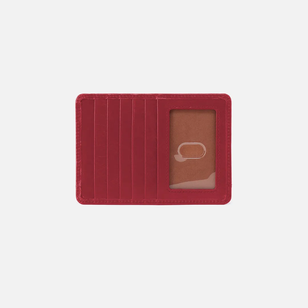 Hobo Euro Slide Card Case - Cranberry