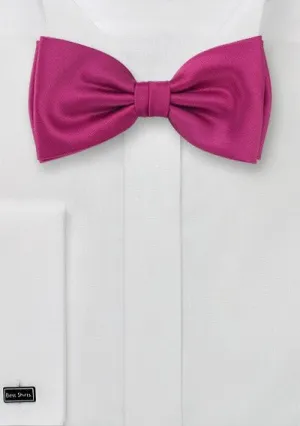 Hot Magenta Solid Bowtie