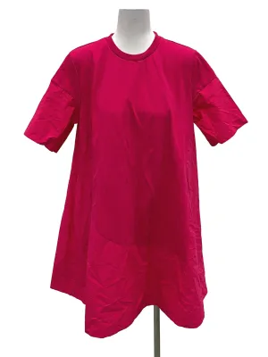 Hot Pink Roundneck Shirt Dress