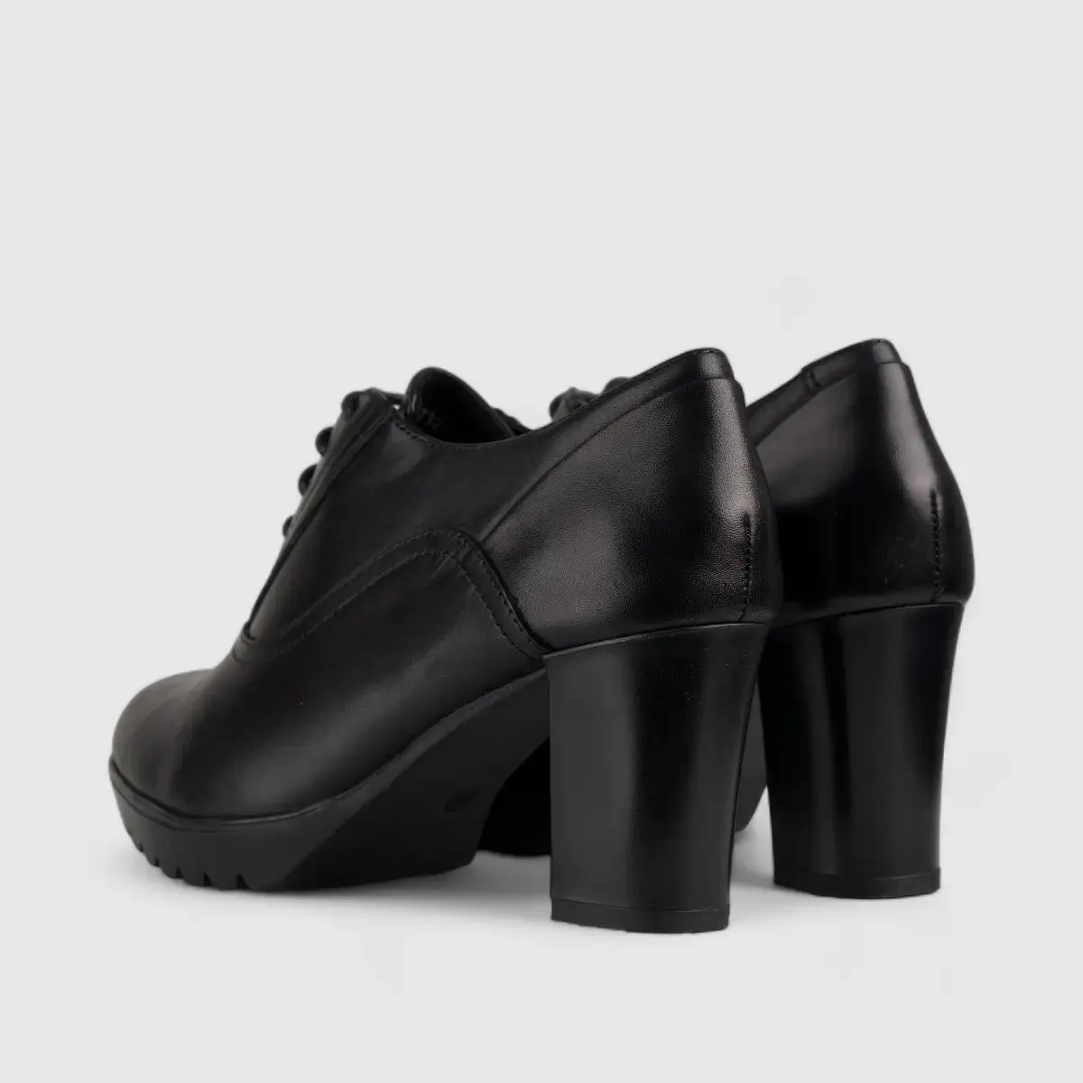 Hp Shazam Lace Up Court Heel Black 01162