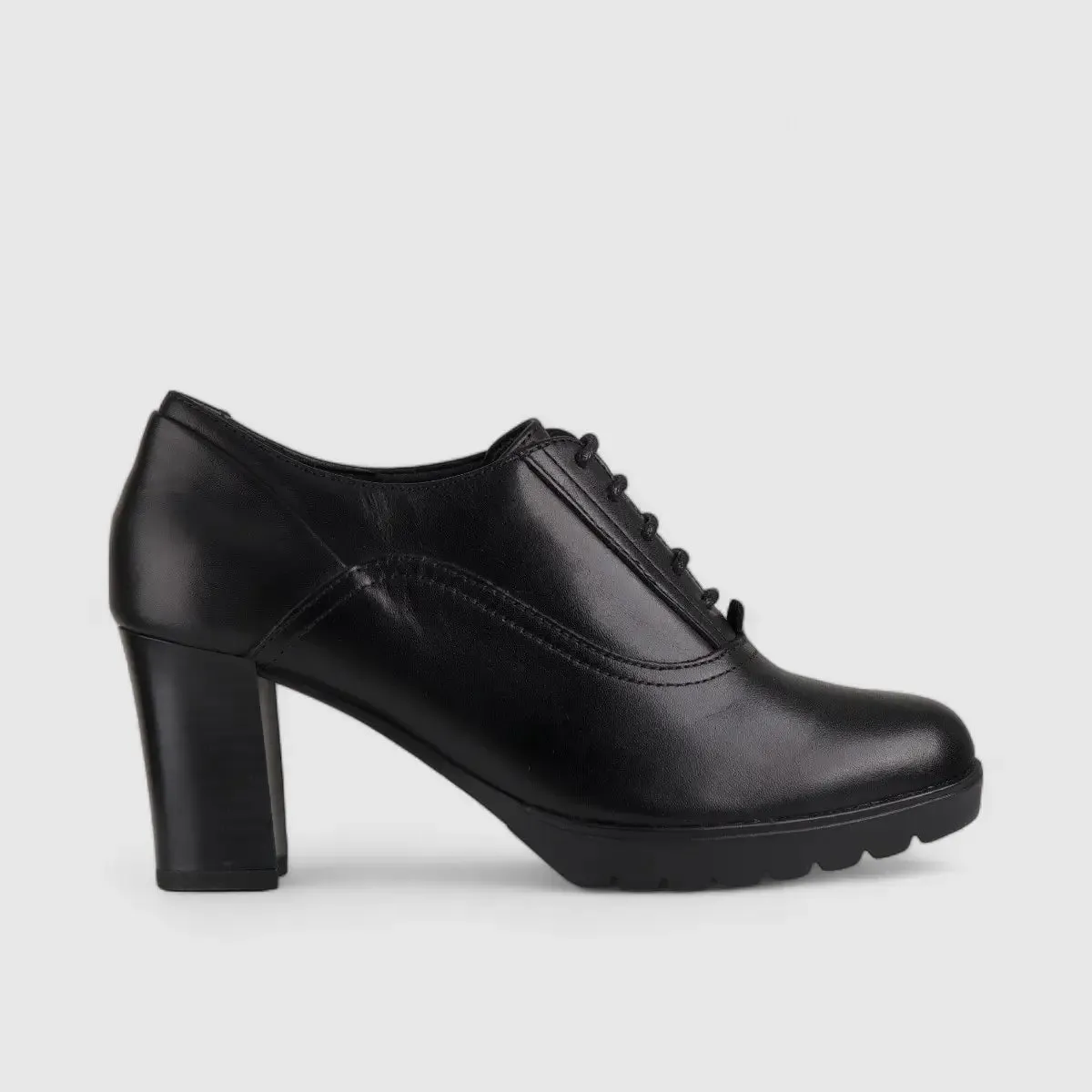 Hp Shazam Lace Up Court Heel Black 01162