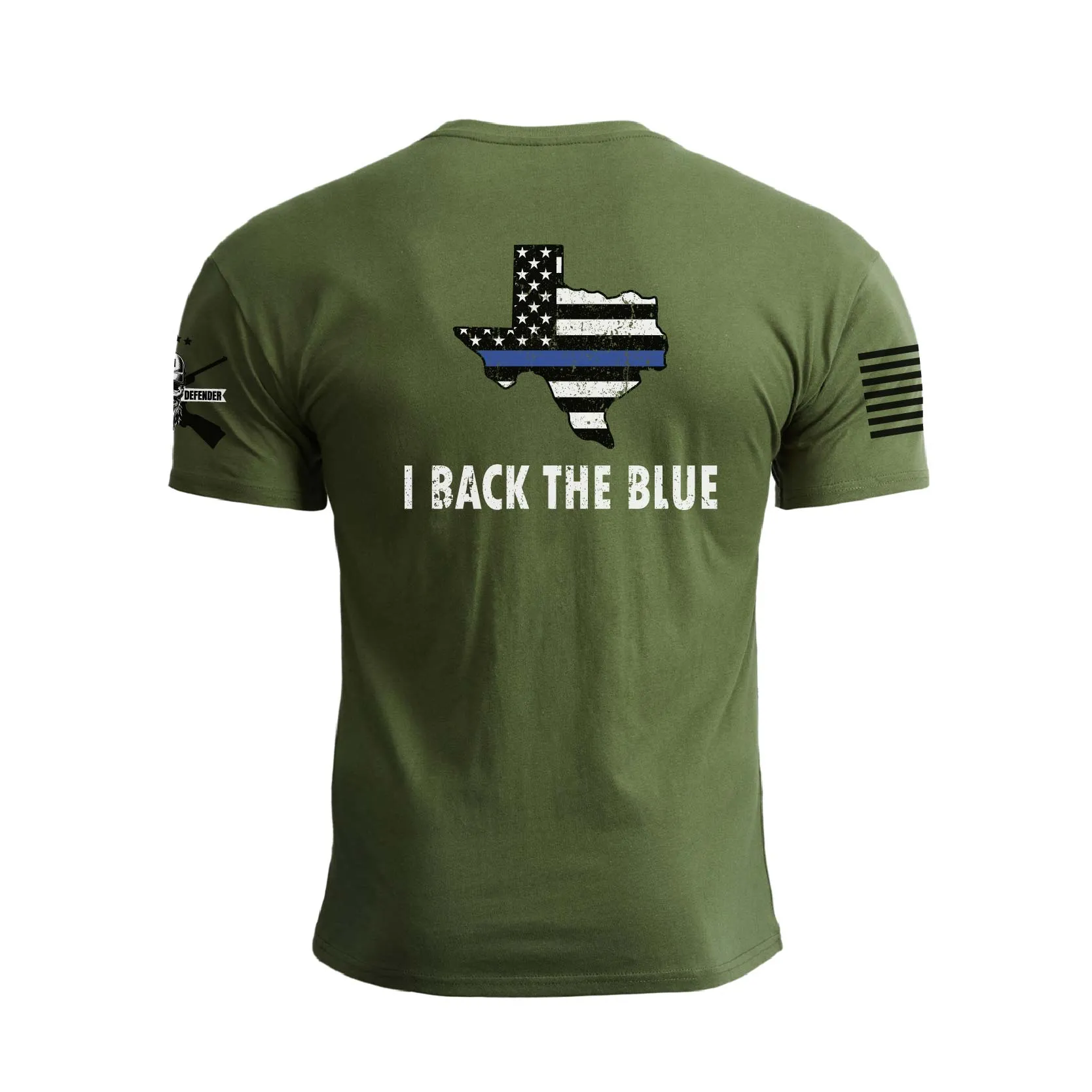I BACK THE BLUE GRAPHIC TEE