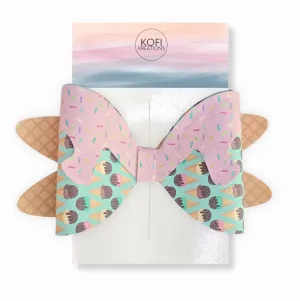 Ice Cream Sprinkles Hair Bow
