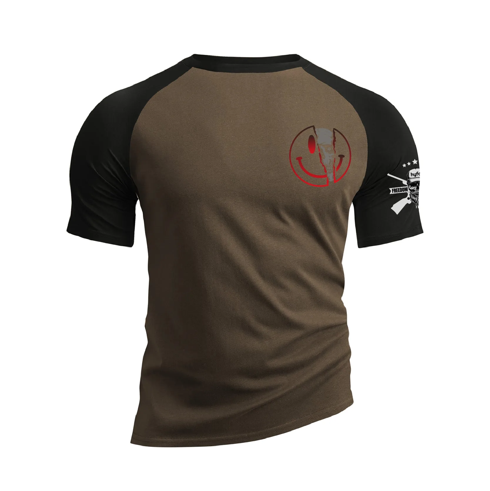 I'M BROKEN 100% COTTON RAGLAN GRAPHIC TEE
