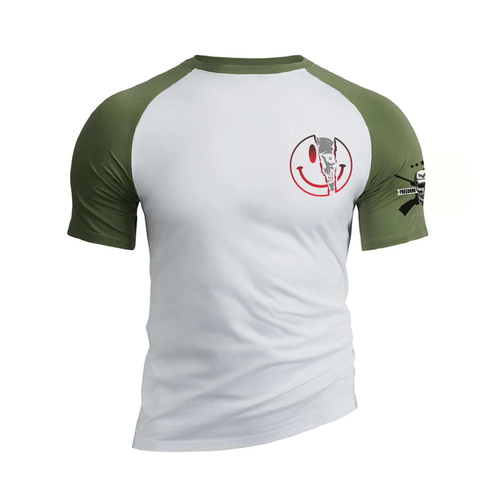 I'M BROKEN 100% COTTON RAGLAN GRAPHIC TEE