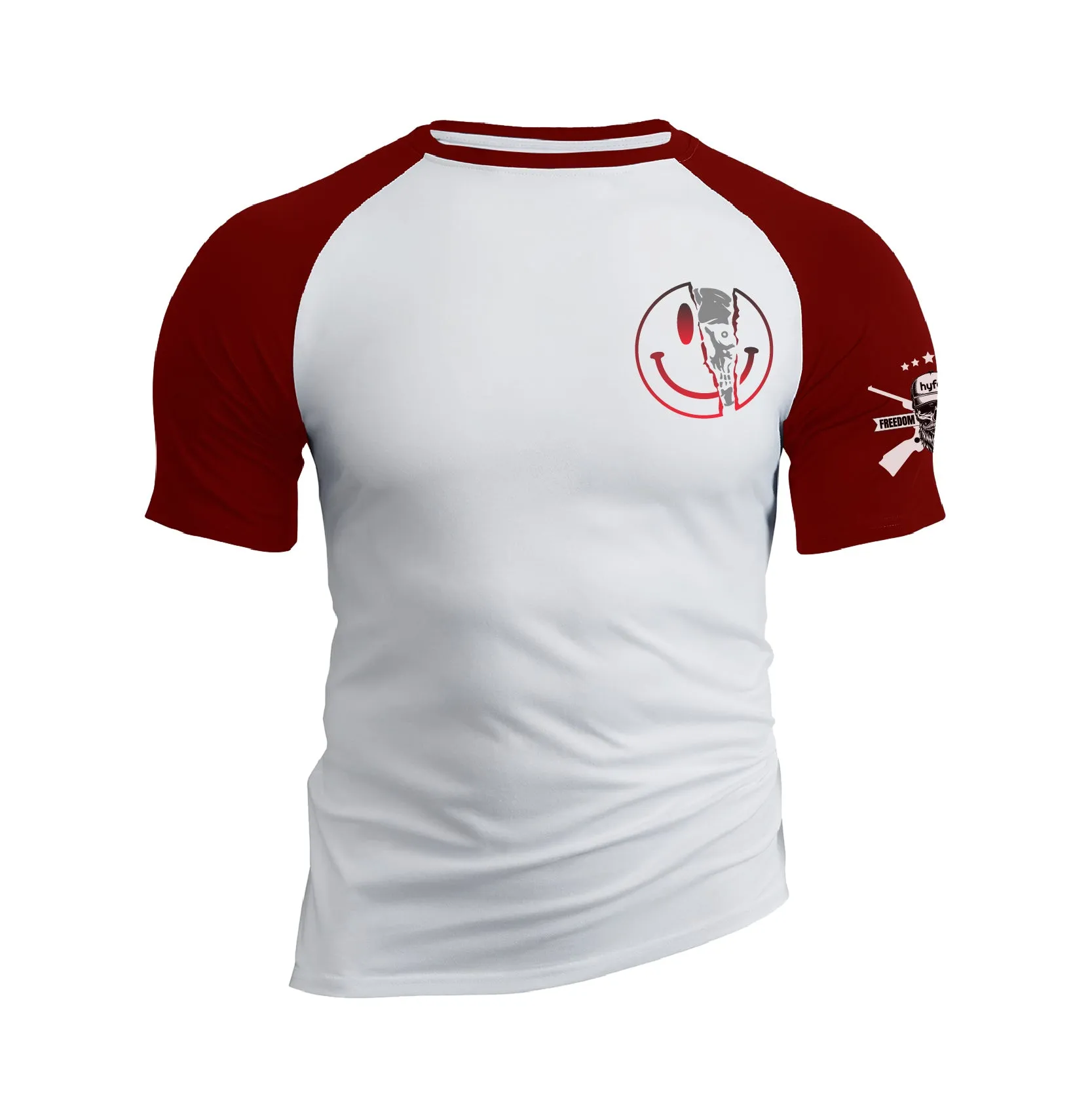 I'M BROKEN 100% COTTON RAGLAN GRAPHIC TEE