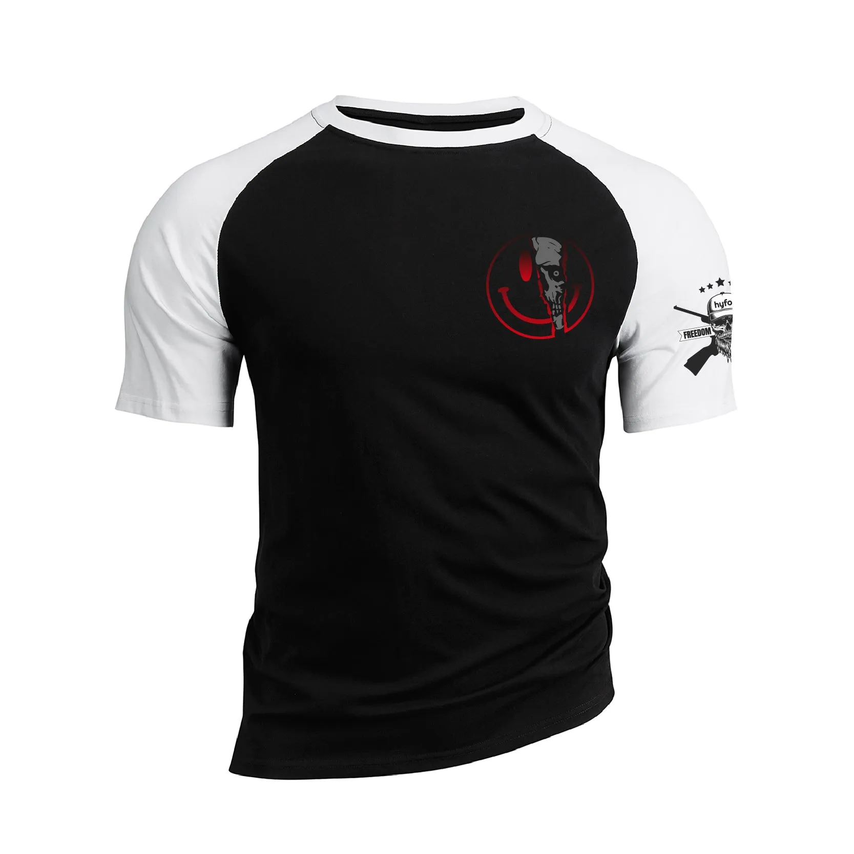 I'M BROKEN 100% COTTON RAGLAN GRAPHIC TEE