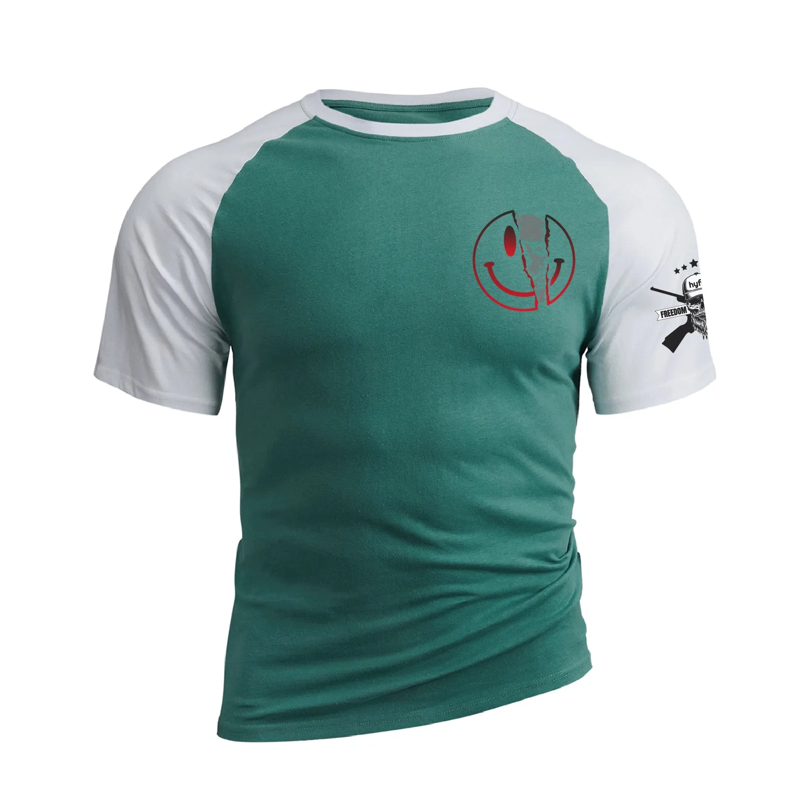 I'M BROKEN 100% COTTON RAGLAN GRAPHIC TEE