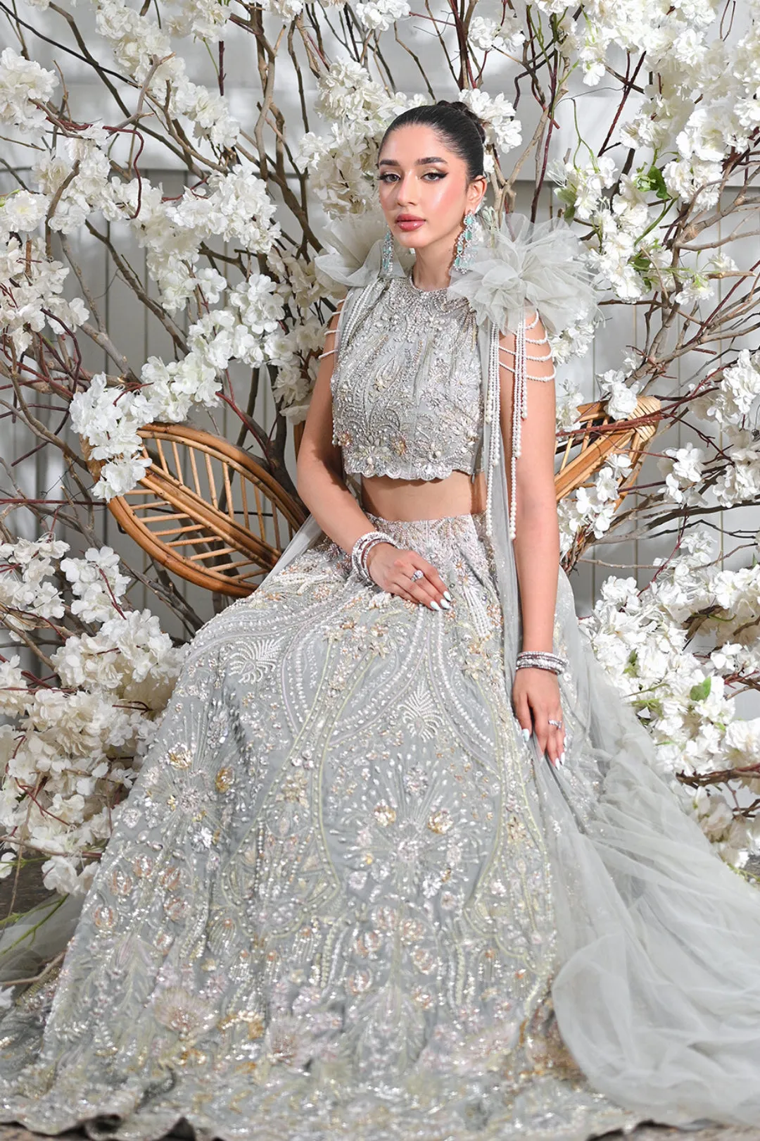 Indian Wedding Dress in Premium Lehenga Choli Style