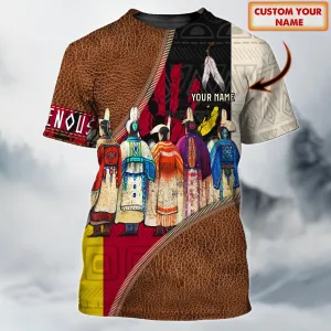 Indigenous - American Native - Personalized Name 3D Tshirt 134 - Nvc97