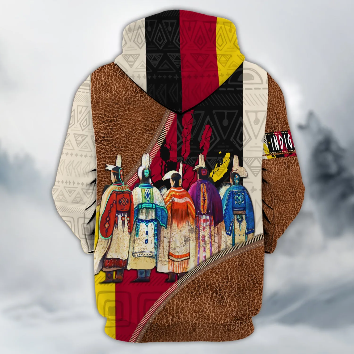 Indigenous - American Native - Personalized Name 3D Zipper hoodie 134 - Nvc97