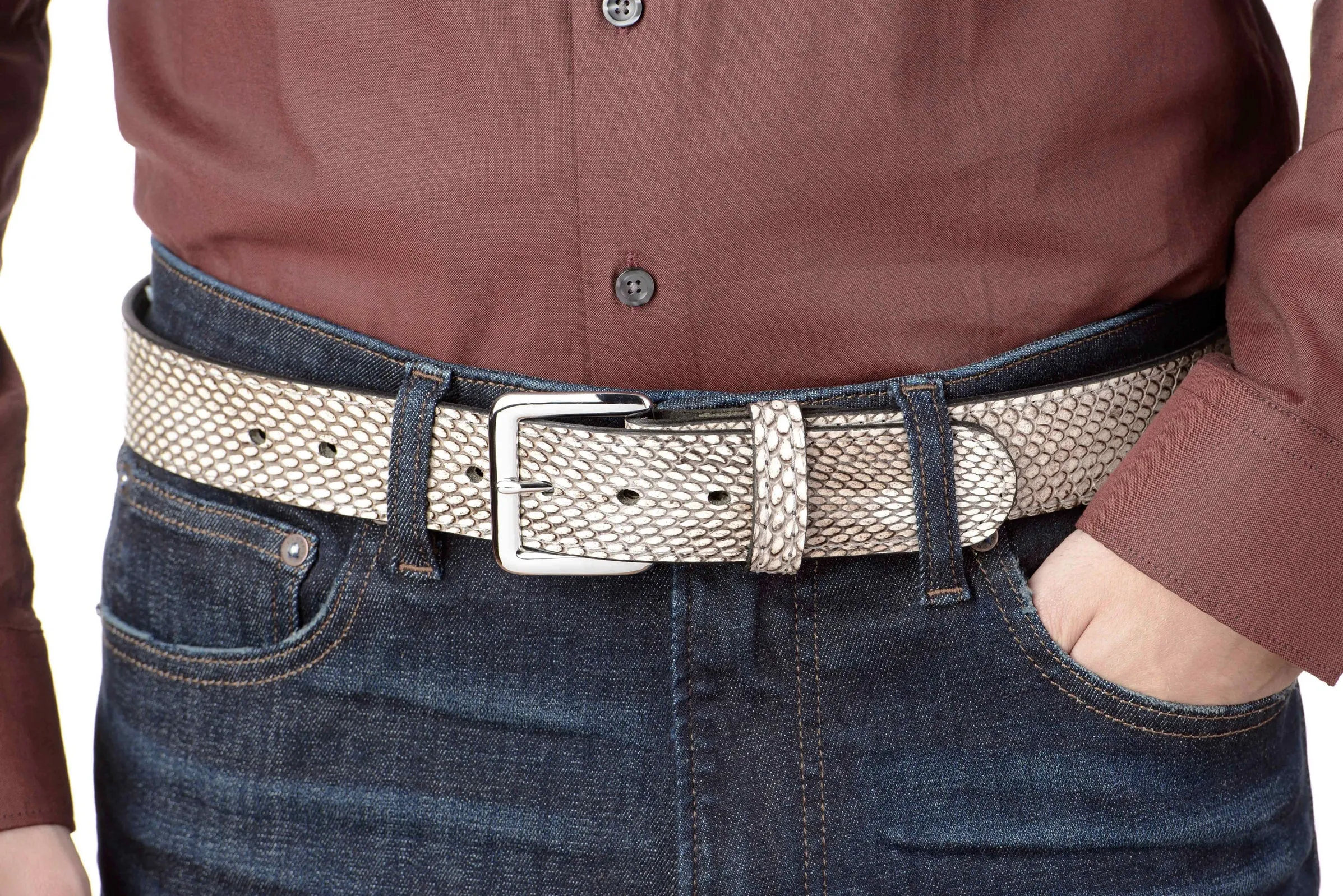 Indonesian Spitting Cobra Money Belt With 25" Zipper