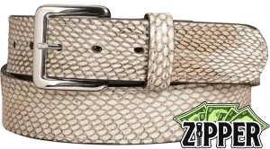 Indonesian Spitting Cobra Money Belt With 25" Zipper
