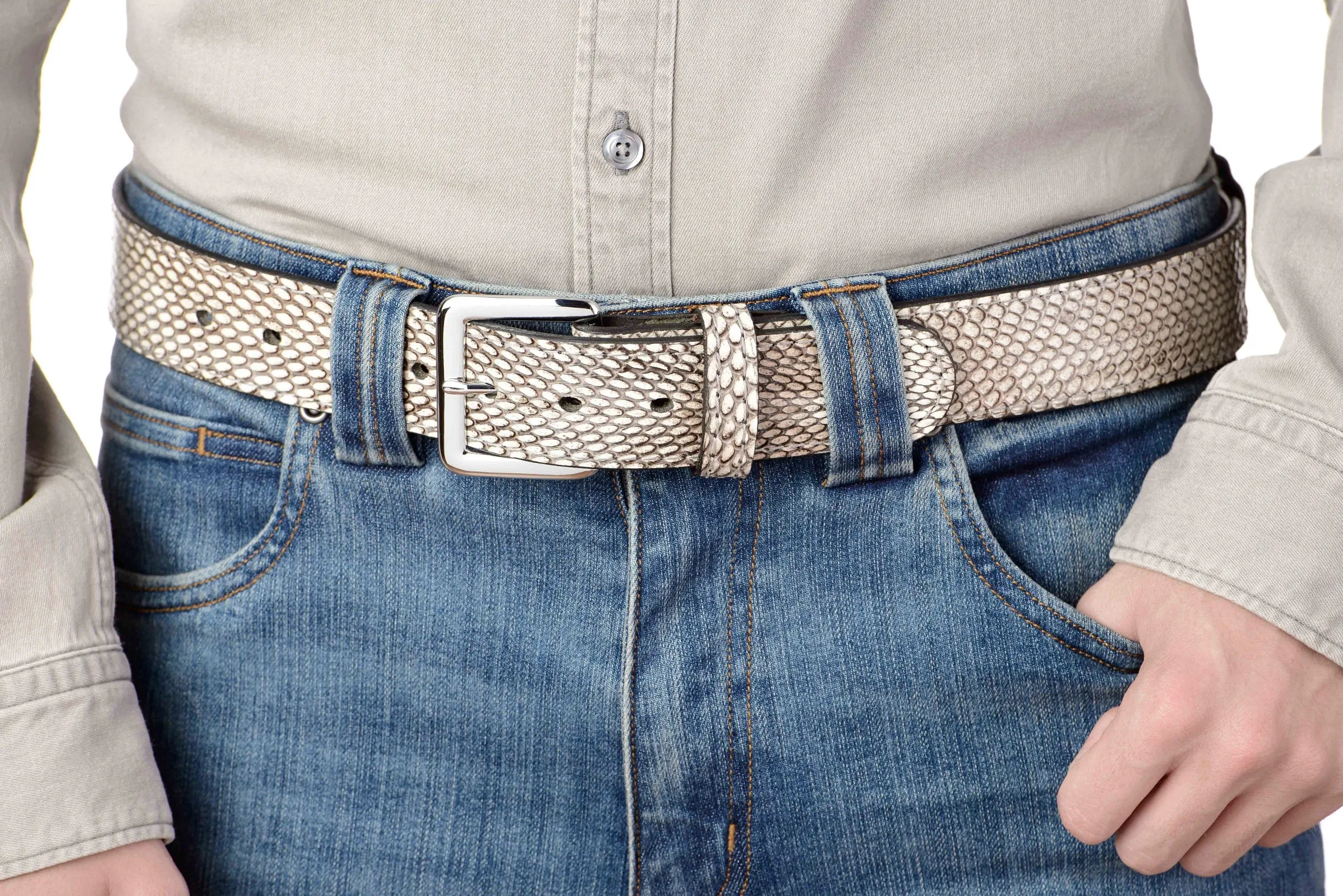 Indonesian Spitting Cobra Money Belt With 25" Zipper