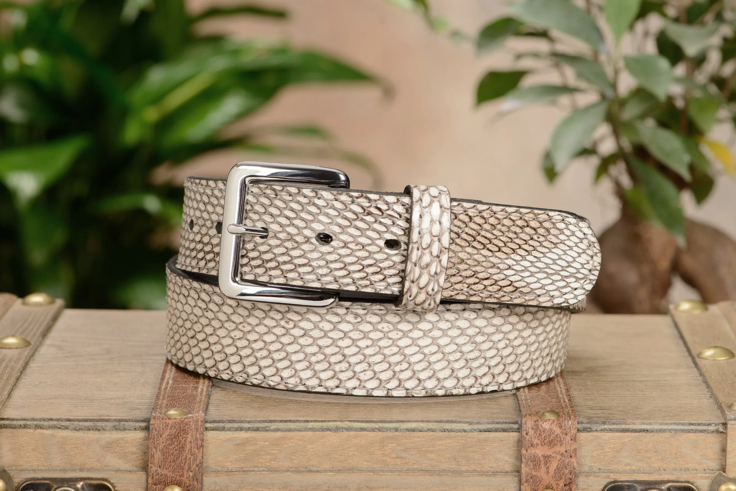 Indonesian Spitting Cobra Money Belt With 25" Zipper