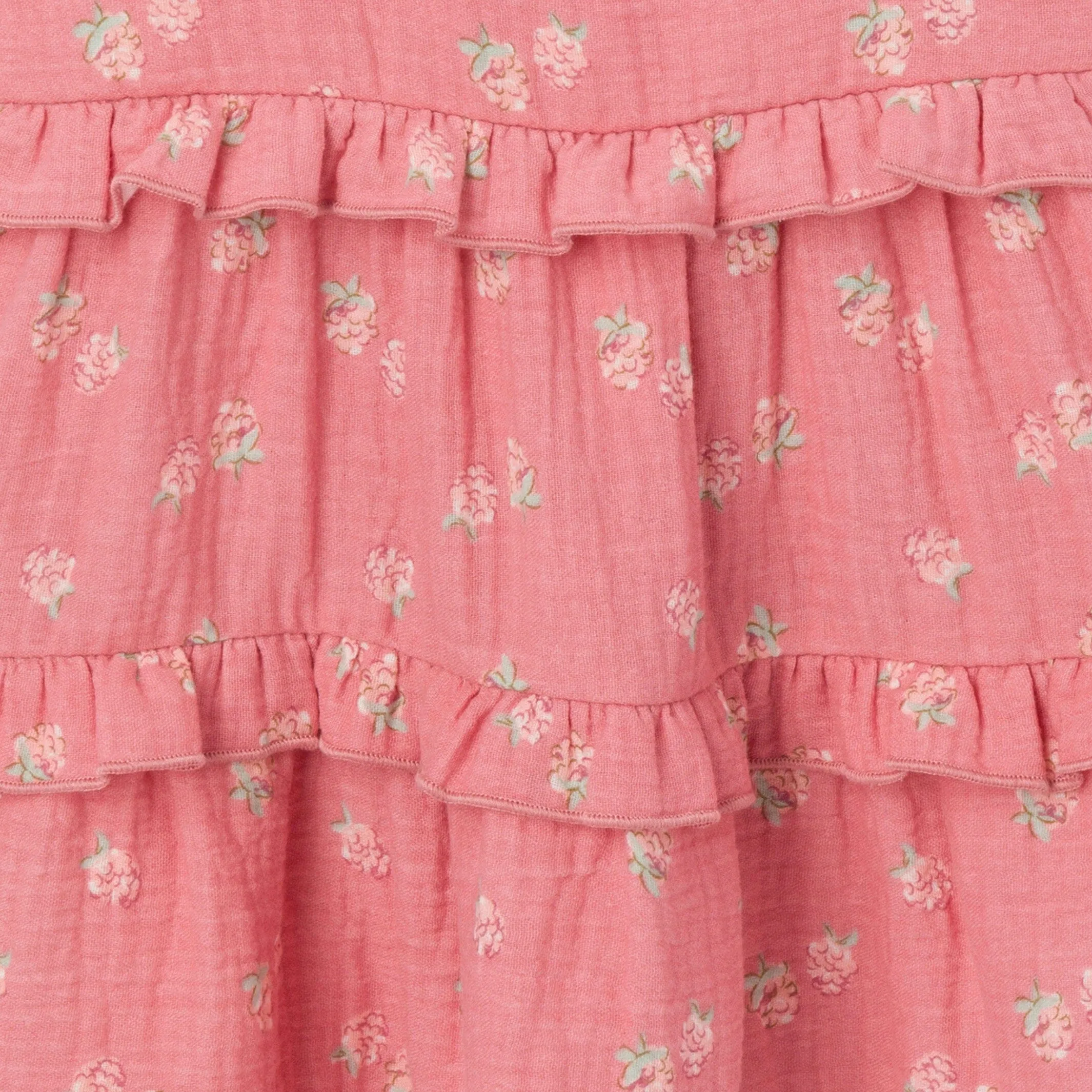 Infant & Toddler Girls Pink Raspberries Gauze Dress