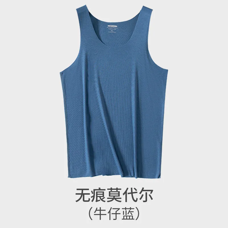INSTOCK - 60 high count modal summer men's vest men's sleeveless