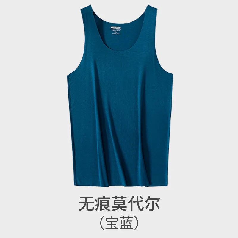 INSTOCK - 60 high count modal summer men's vest men's sleeveless