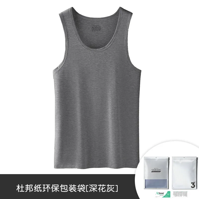 INSTOCK - 60 high count modal summer men's vest men's sleeveless