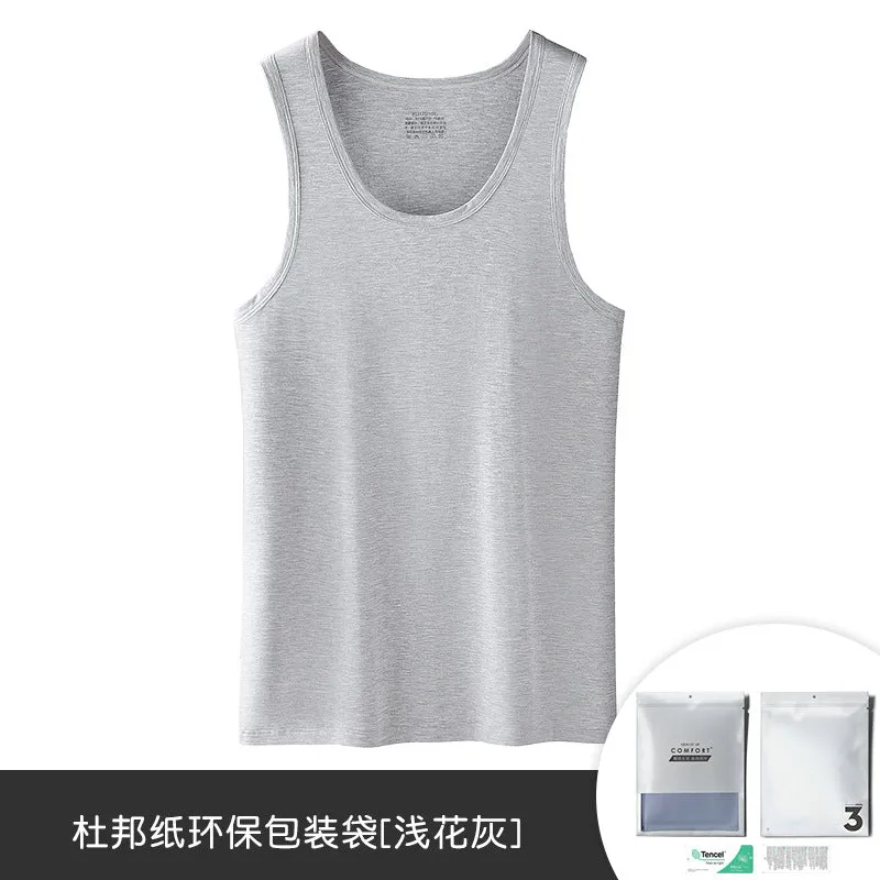 INSTOCK - 60 high count modal summer men's vest men's sleeveless