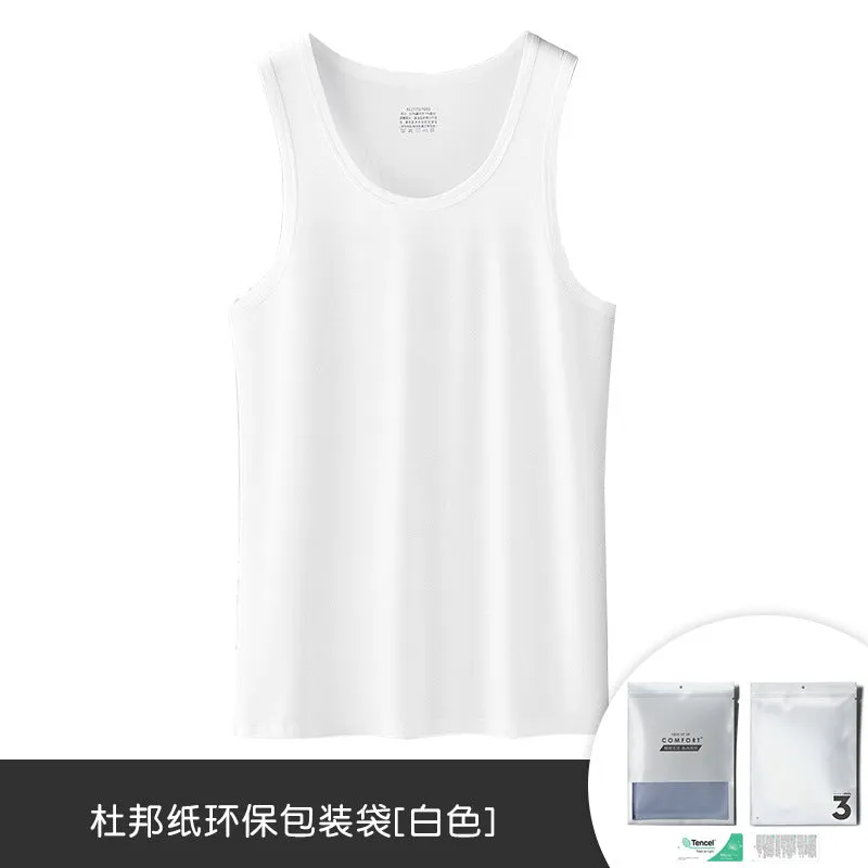 INSTOCK - 60 high count modal summer men's vest men's sleeveless