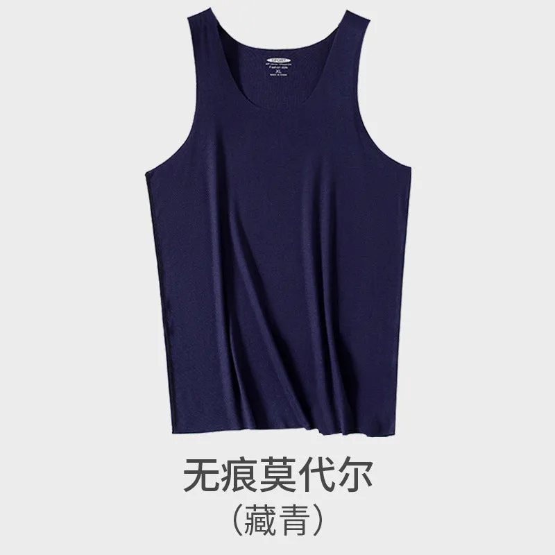 INSTOCK - 60 high count modal summer men's vest men's sleeveless