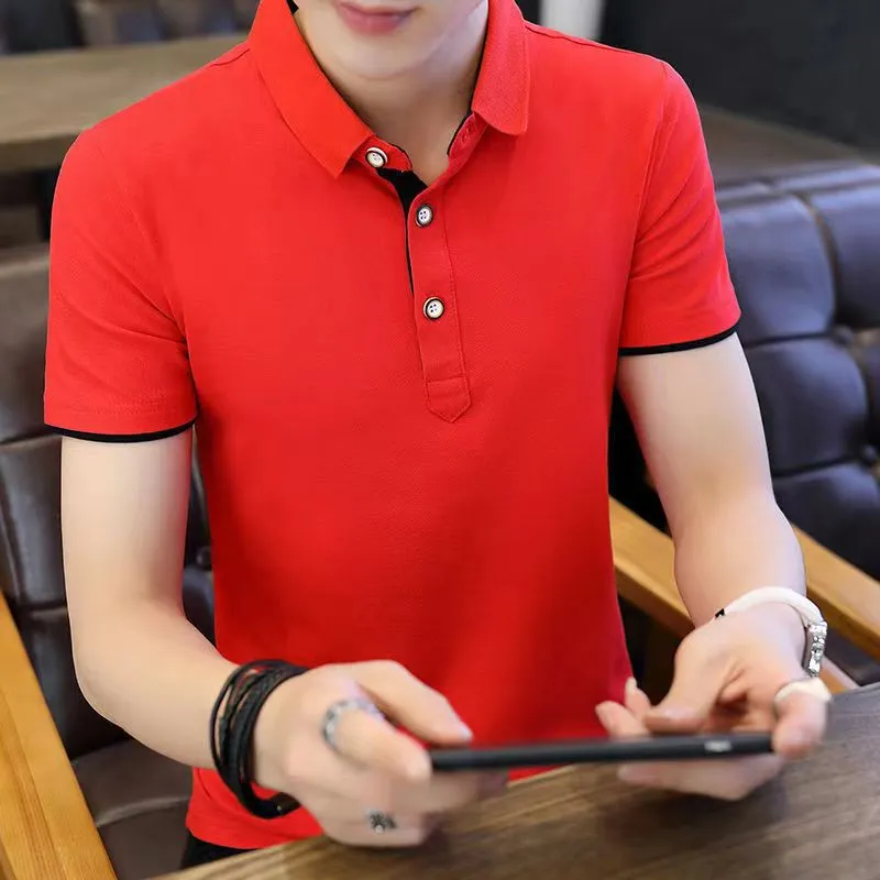 INSTOCK- Cross-border men's summer Polo shirt
