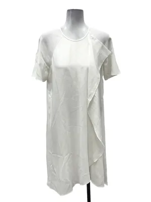 Ivory Chiffon Panelled Dress