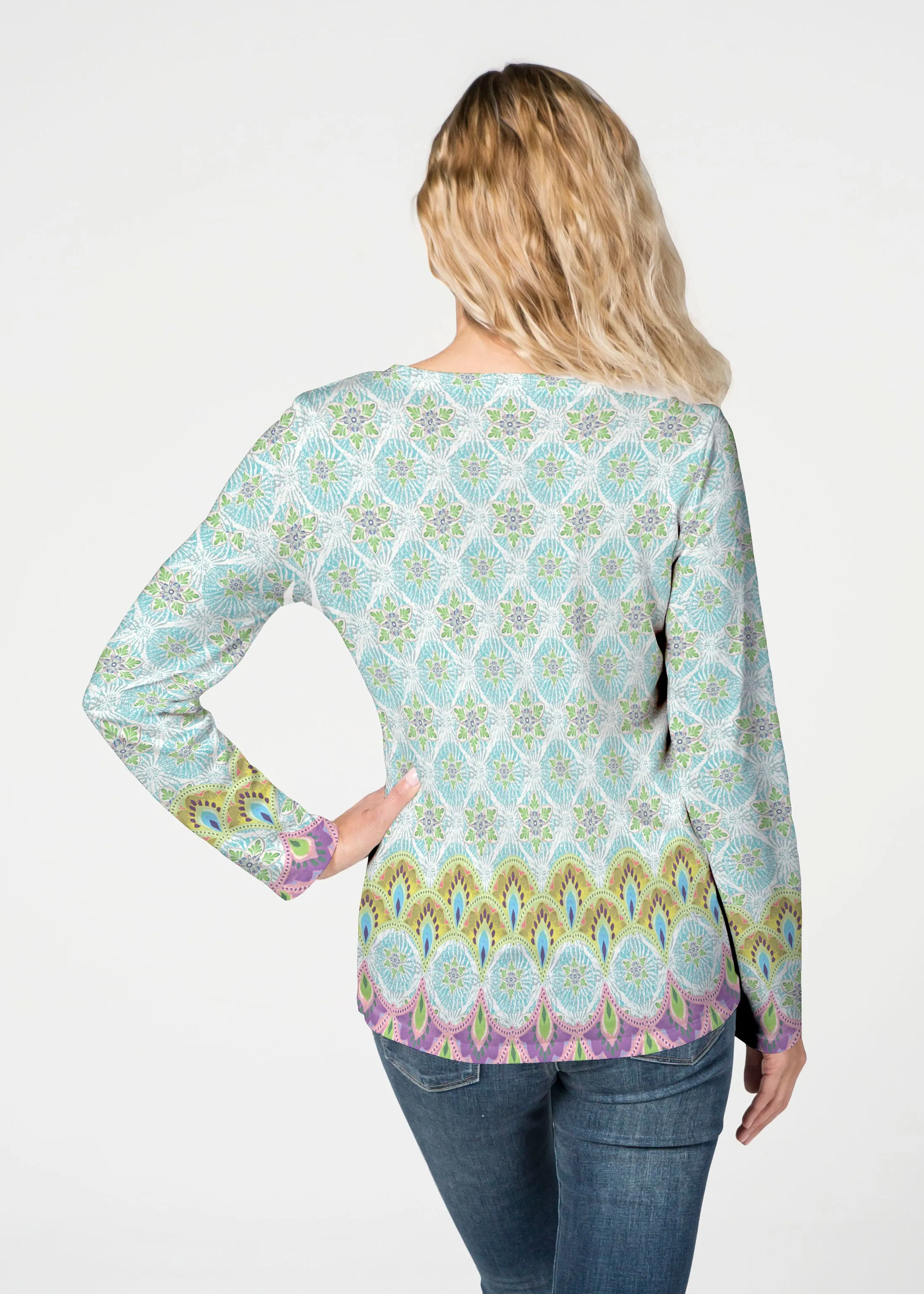 Izzy (19199) ~ French Terry V-neck Top