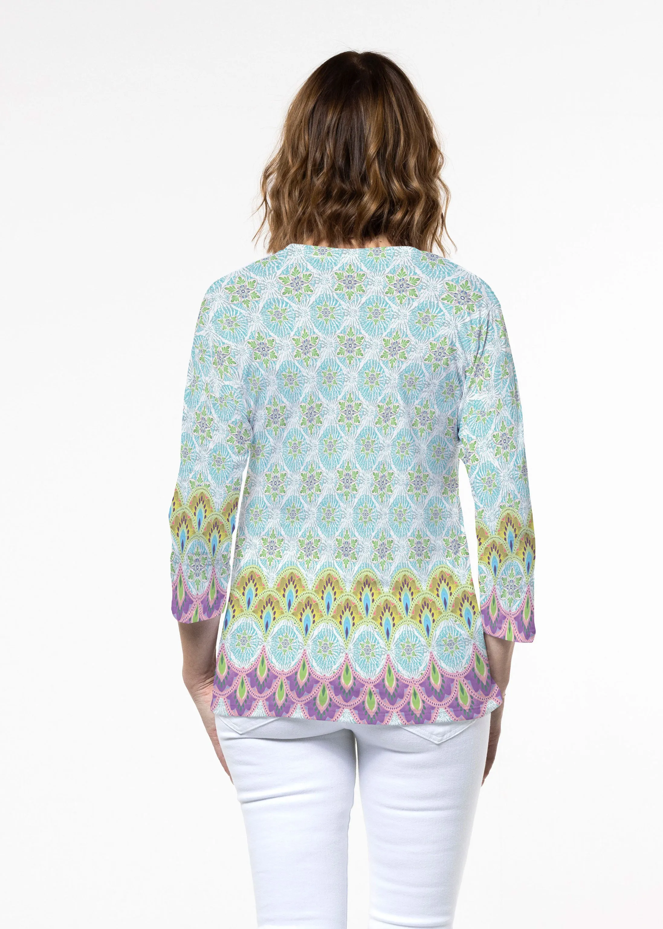 Izzy (19199) ~ Signature 3/4 Sleeve Crew Neck Top