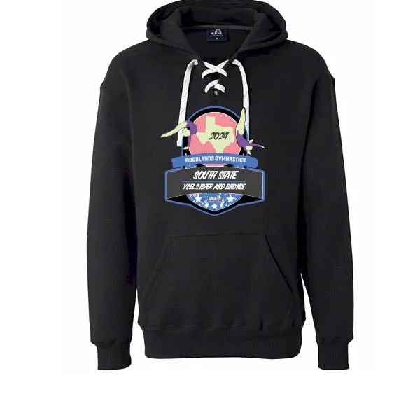 J American Sport Laced Hoodies 2024 Woodlands Gymnastics