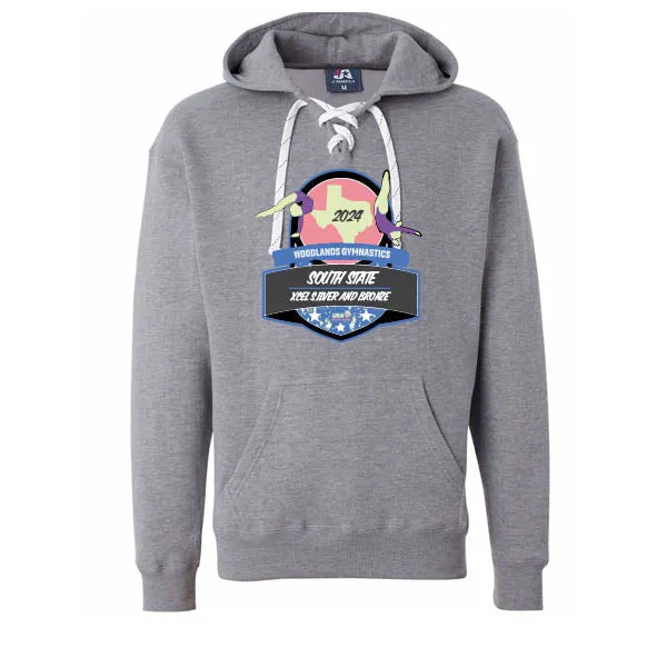 J American Sport Laced Hoodies 2024 Woodlands Gymnastics