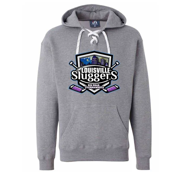 J American Sport Laced Hoodies Louisville Slugger