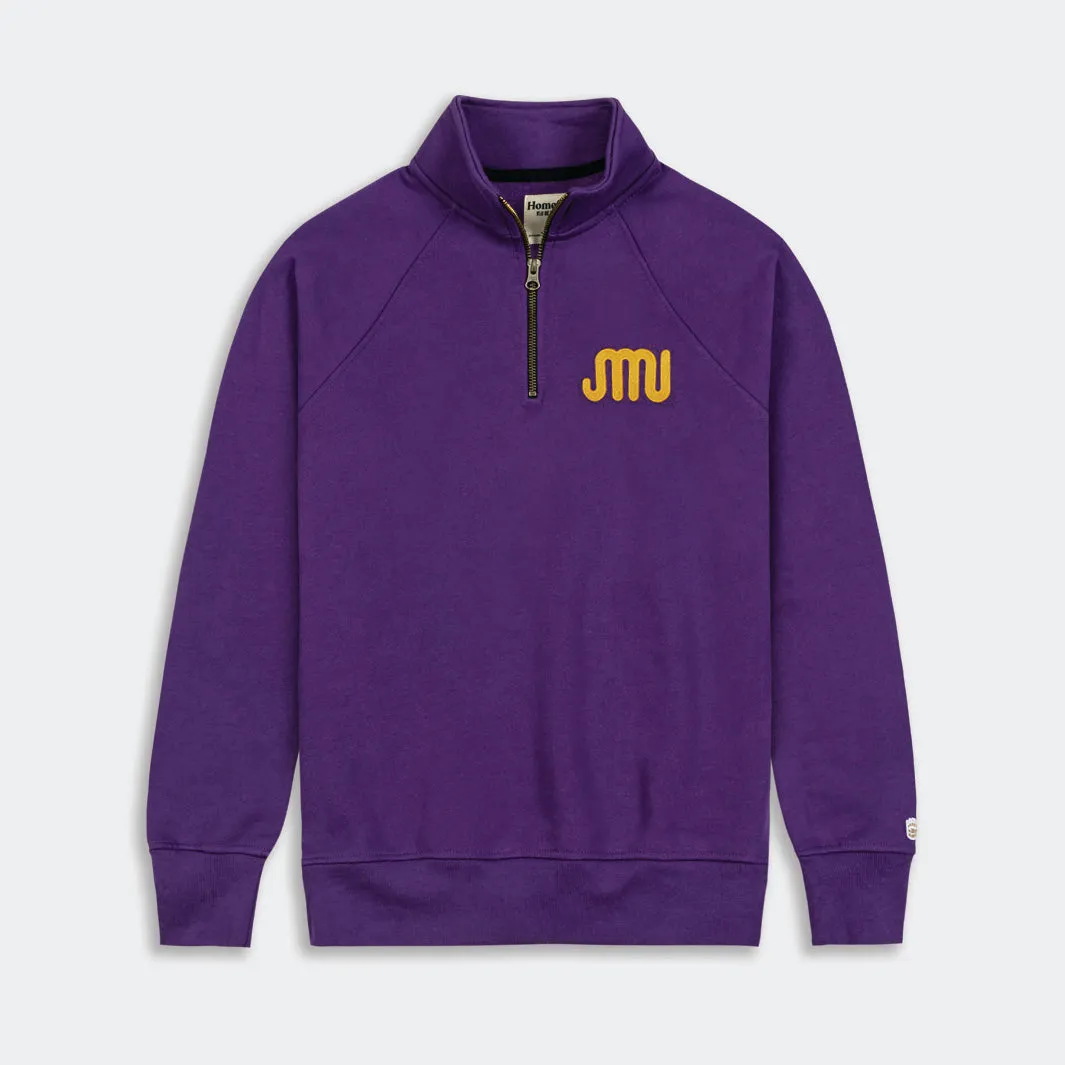 James Madison Vintage JMU Logo Quarter Zip
