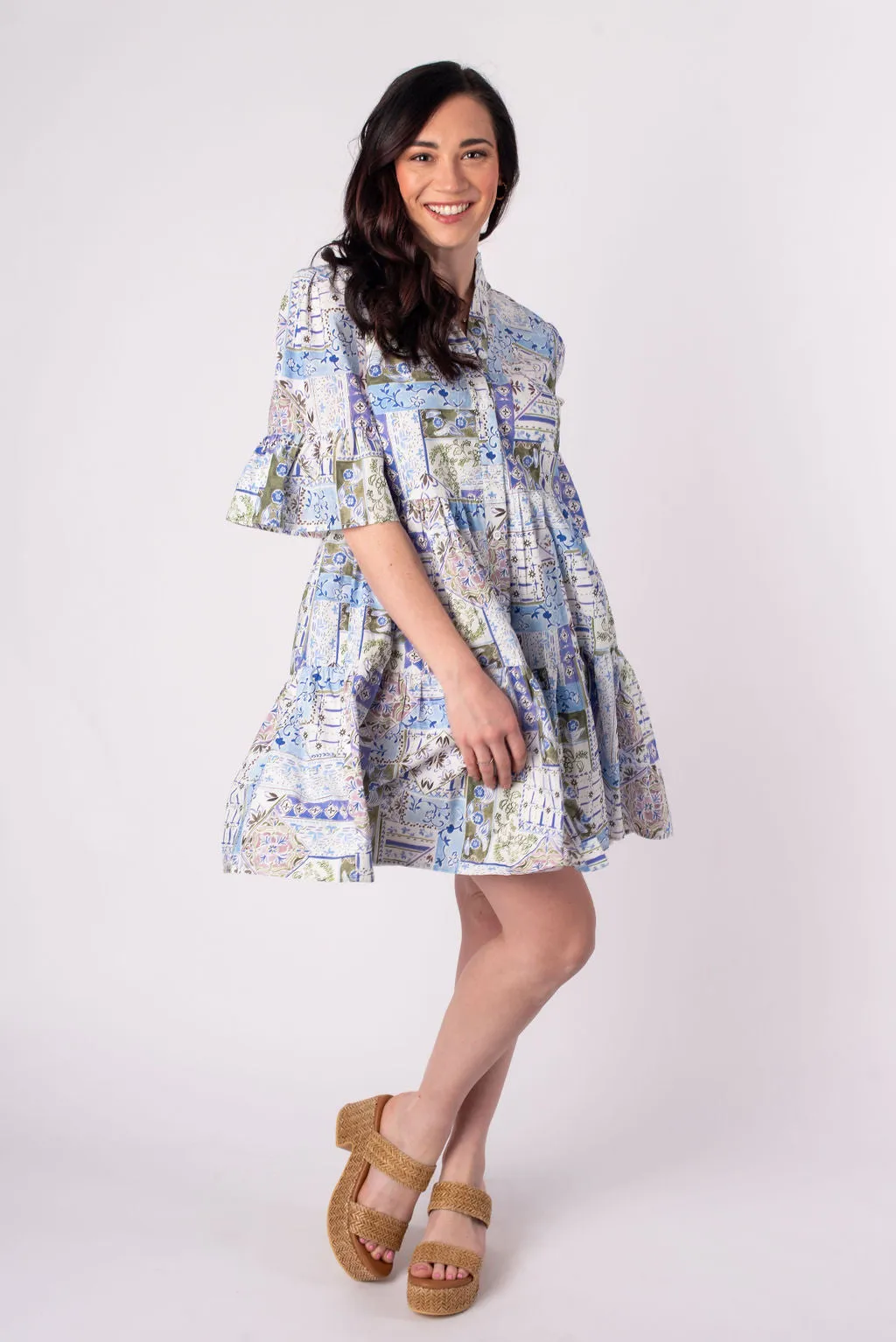 Jane V-Neck Mini Dress