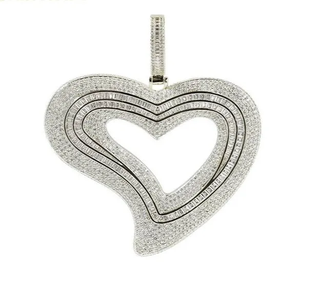Jayda Hollow Heart Icey Necklace