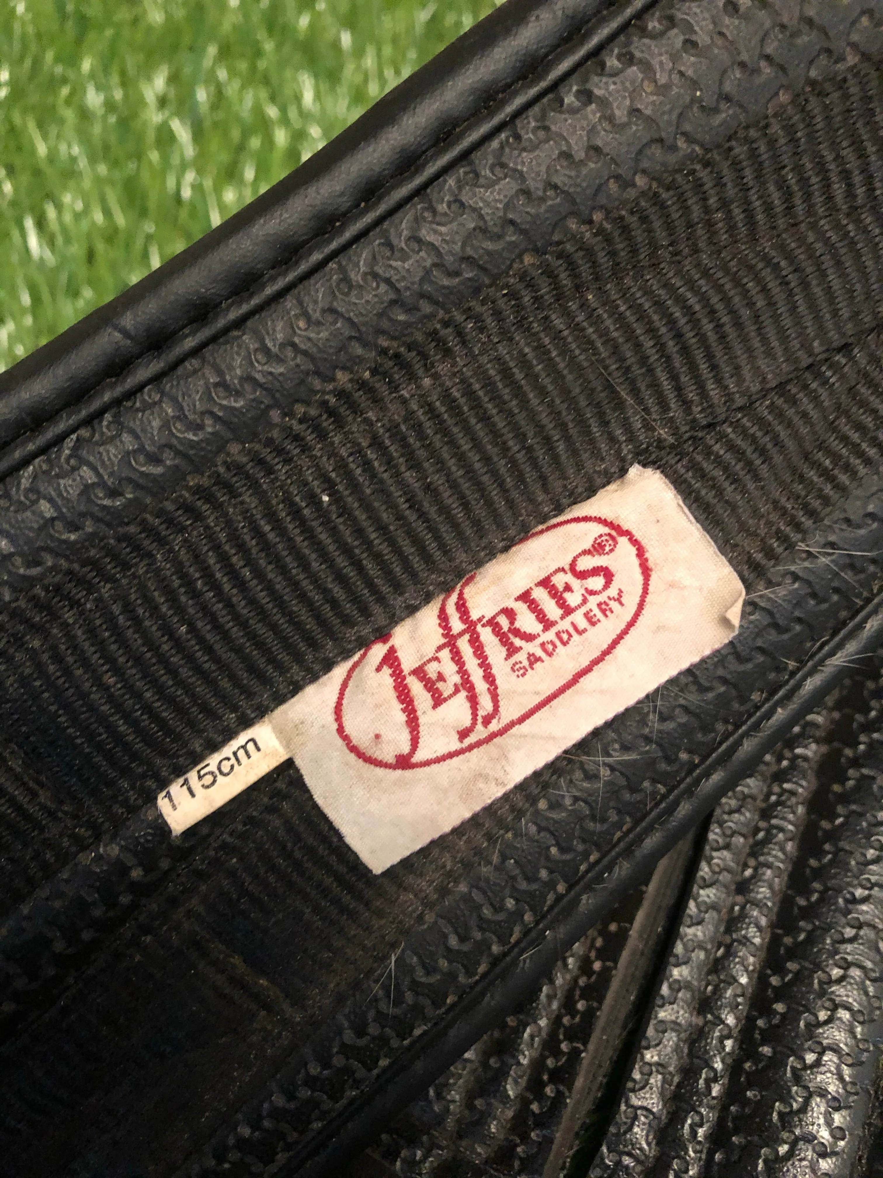 Jeffries girth black leather 44” FREE POSTAGE