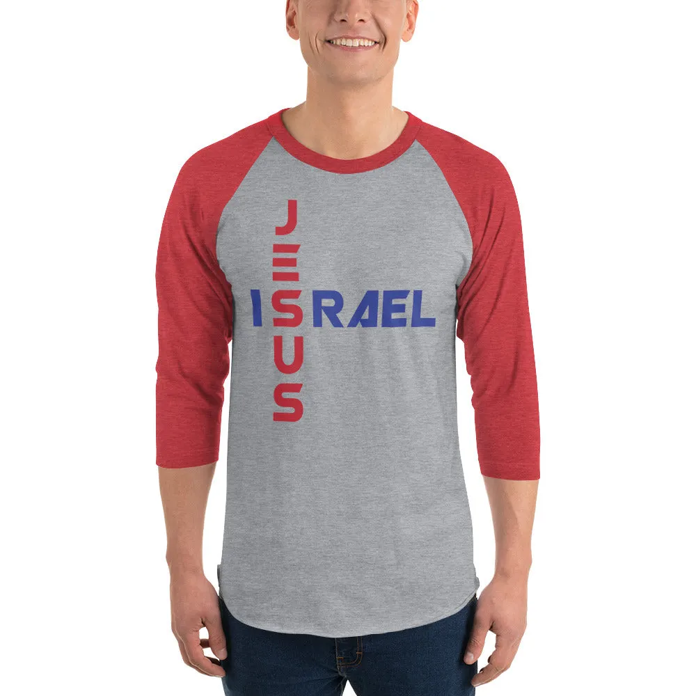 JESUS/ISRAEL | Premium UNITY Design Adult or Teen Unisex Raglan Shirt